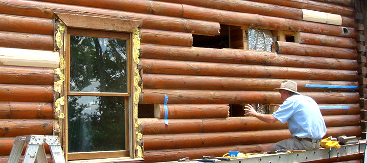 Log Home Repair Clay County, Alabama