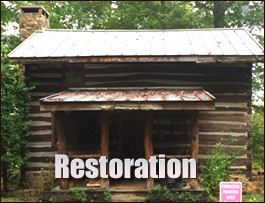 Historic Log Cabin Restoration  Clay County, Alabama